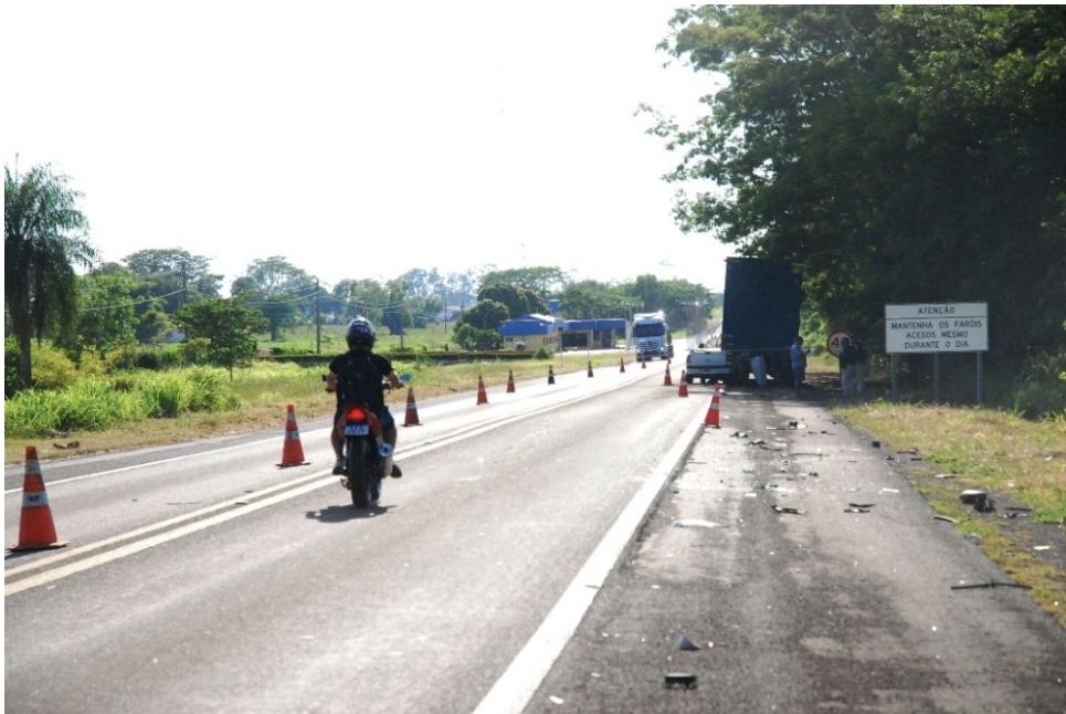 Motorista morre após colisão com carreta na BR-267 em Bataguassu