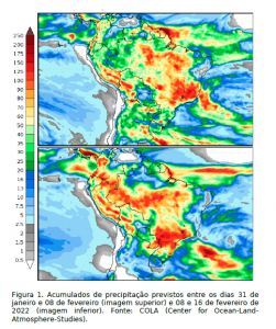 Meteorologia prevê fevereiro com alívio na estiagem e temperaturas dentro de média