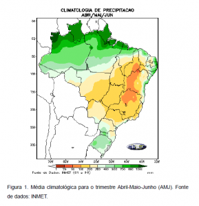 Outono terá menos chuva que o normal para a estação e frio sem extremos