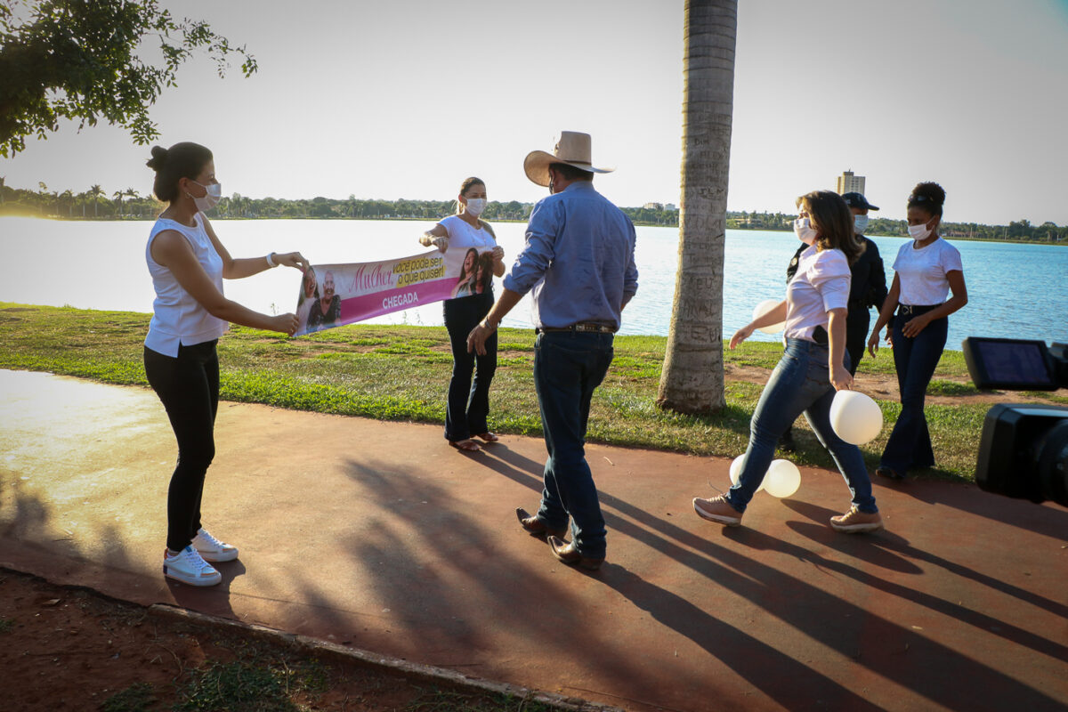 Circuito do empoderamento feminino é montado na Lagoa Maior em alusão ao 8 de março