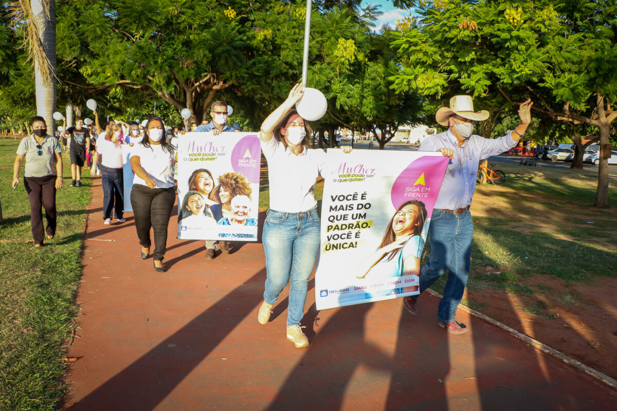 Circuito do empoderamento feminino é montado na Lagoa Maior em alusão ao 8 de março