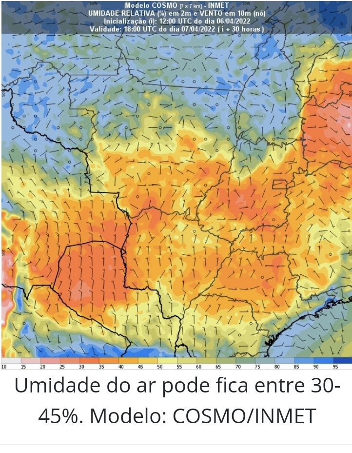 Meteorologia indica tempo quente, seco com chance de chuvas isoladas nesta quinta-feira