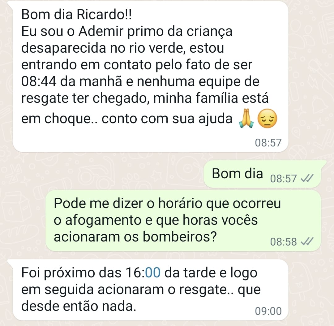 Após 15 horas, bombeiros da capital chegam em Água Clara para resgatar corpo de criança no Rio Verde