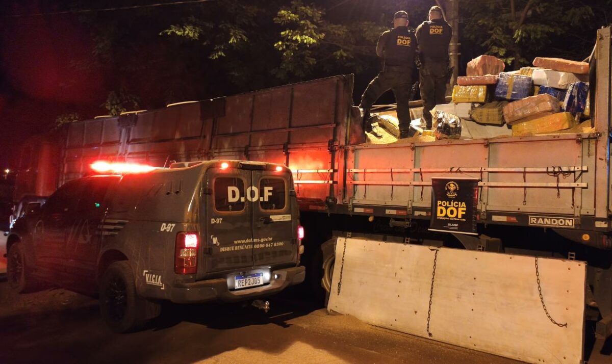 DOF apreende mais de 7.2 toneladas de maconha próxima à Linha Internacional em Ponta Porã