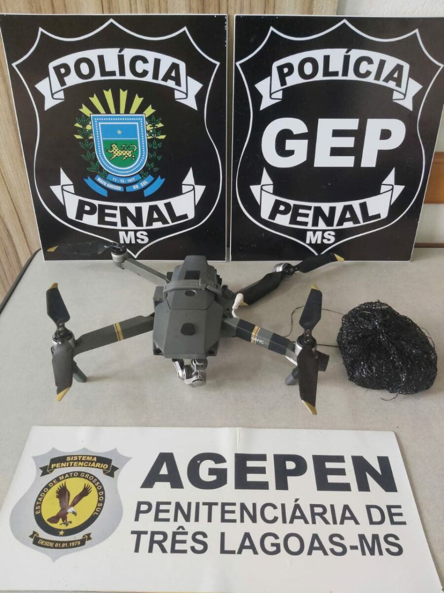 Polícia Penal de Três Lagoas apreende ‘drone do tráfico’ na penitenciária