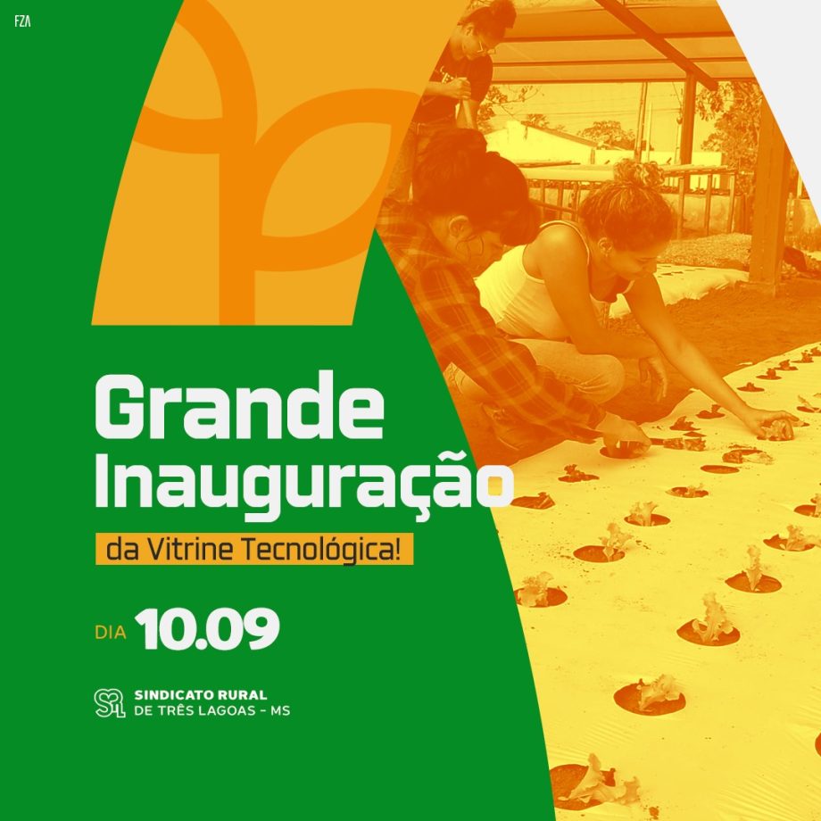 Com entrada gratuita, Vitrine Tecnológica em Horticultura inaugura com diversas ações em prol do pequeno produtor rural de Três Lagoas