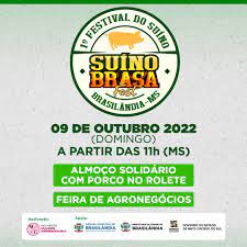 Brasilândia (MS)- Suíno Brasa Fest começa neste domingo com Almoço Solidário e homenagens à família Hoffig