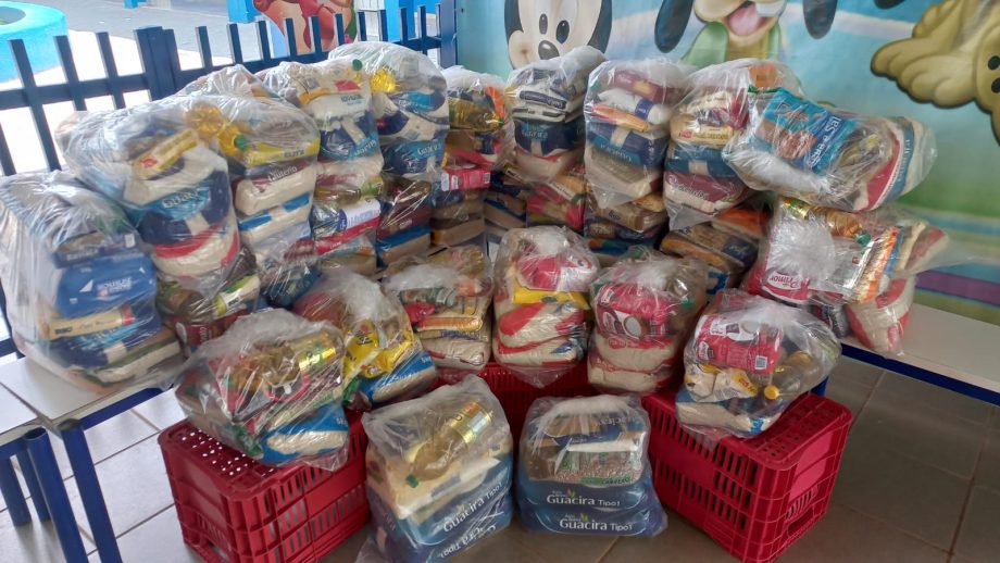Gincana da primavera da escola “Ramez Tebet” arrecadou alimentos, gelatinas e materiais recicláveis