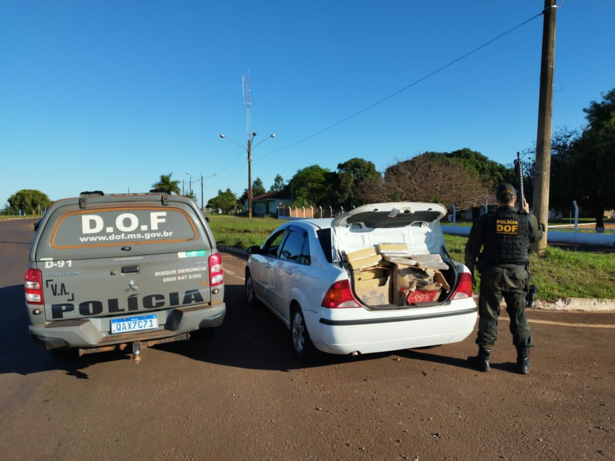 DOF apreende mais de 200 quilos de drogas em caixas de cigarros