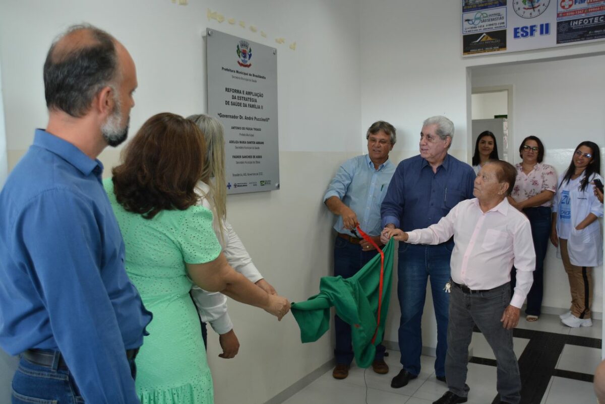 <strong>Akira prestigia inauguração de reforma e ampliação de unidade de saúde que homenageia ex-governador André Puccinelli em Brasilândia</strong>