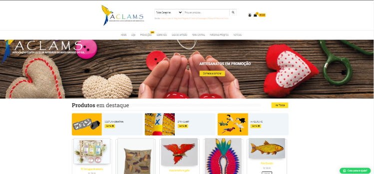 <strong>Com apoio da Suzano e Sebrae, ACLAMS mira no mercado de vendas online e lança site do catálogo Arte feita à mão</strong>