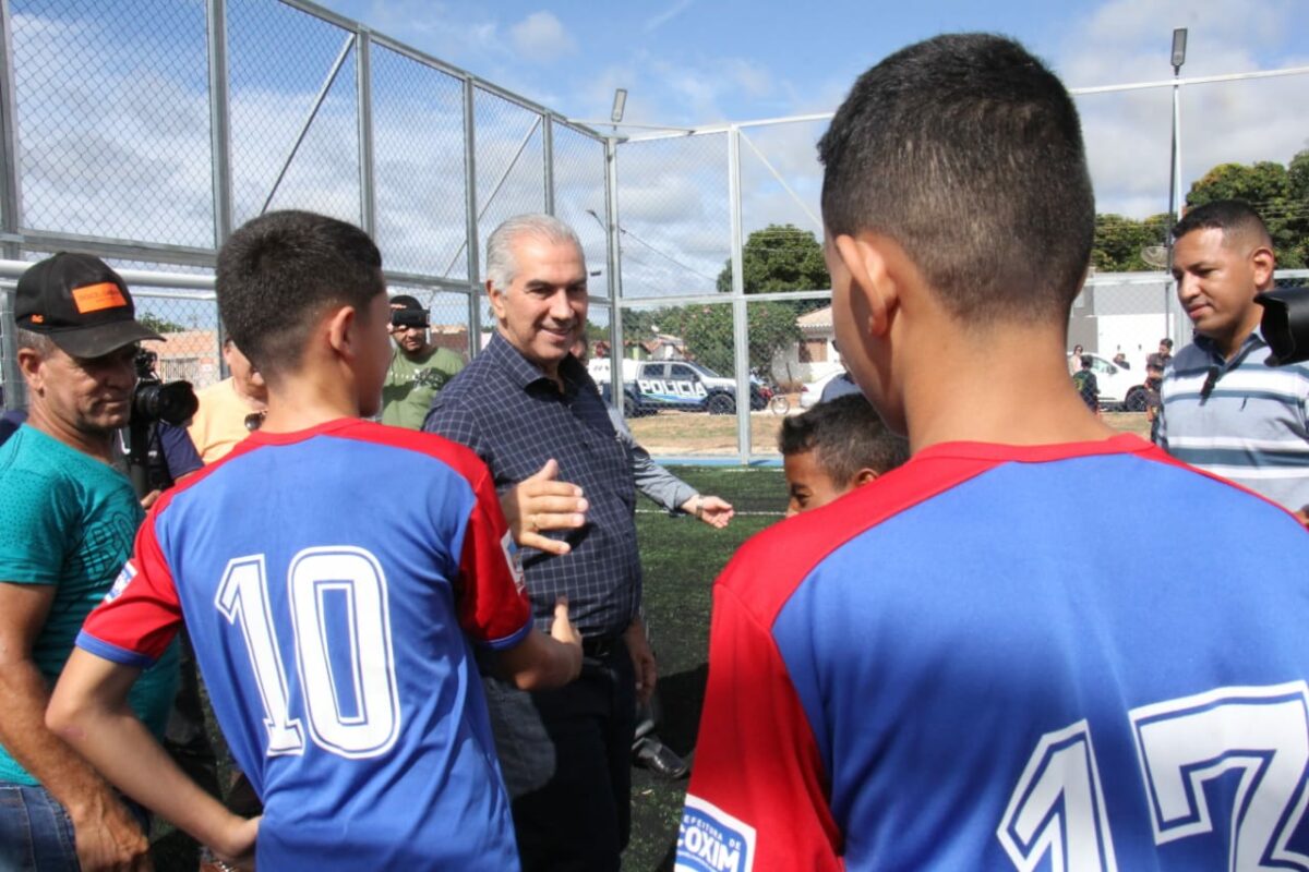 Arenas esportivas do programa MS Bom de Bola são inauguradas em Angélica e Coxim