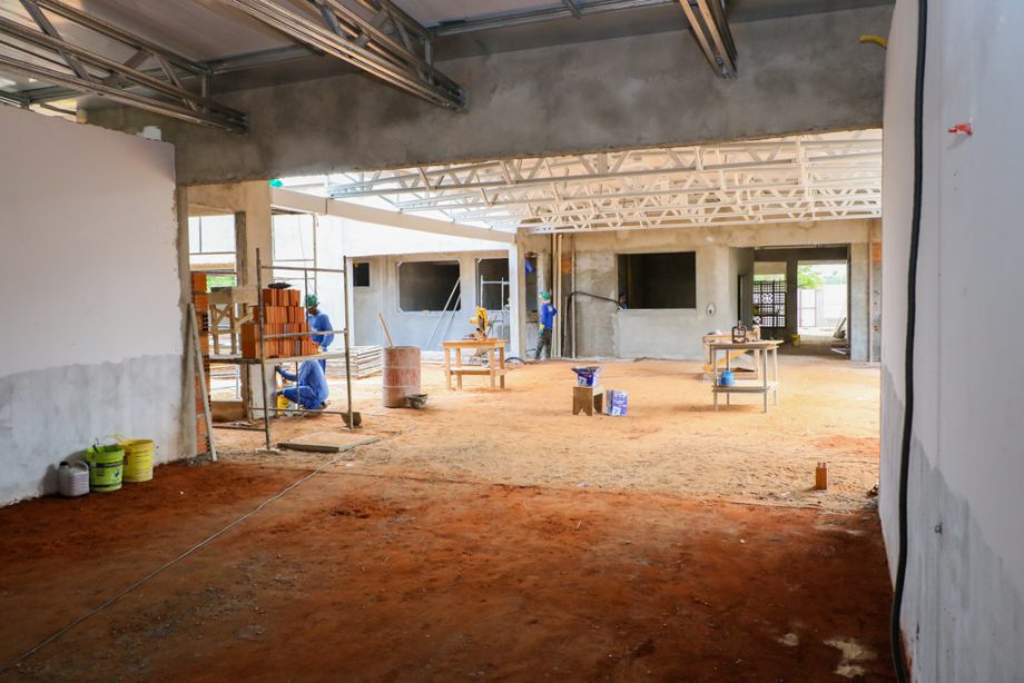 Construção do novo Centro de Educação Infantil Santa Luzia já está 50% realizada