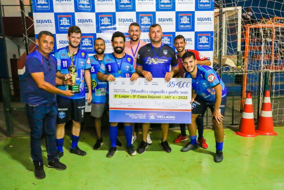 Com vitória do Despachante 3 Lagoas no futsal masculino, SEJUVEL premia campeões da 3ª Copa SEJUVEL