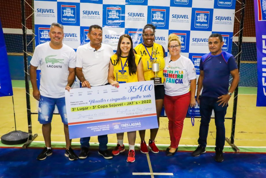 Com vitória do Despachante 3 Lagoas no futsal masculino, SEJUVEL premia campeões da 3ª Copa SEJUVEL