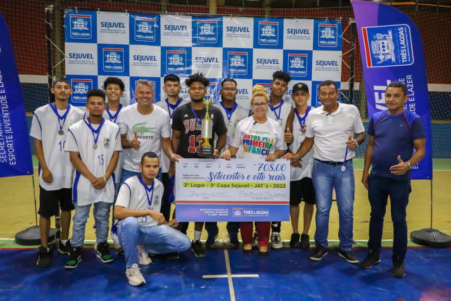 Com vitória do Despachante 3 Lagoas no futsal masculino, SEJUVEL premia campeões da 3ª Copa SEJUVEL