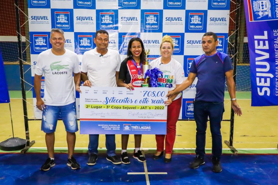 Com vitória do Despachante 3 Lagoas no futsal masculino, SEJUVEL premia campeões da 3ª Copa SEJUVEL