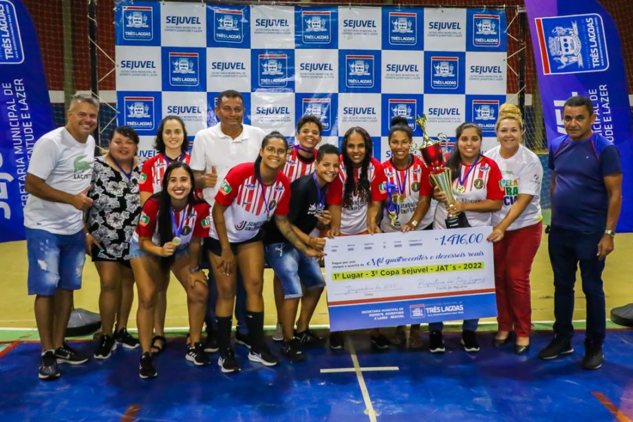 Com vitória do Despachante 3 Lagoas no futsal masculino, SEJUVEL premia campeões da 3ª Copa SEJUVEL