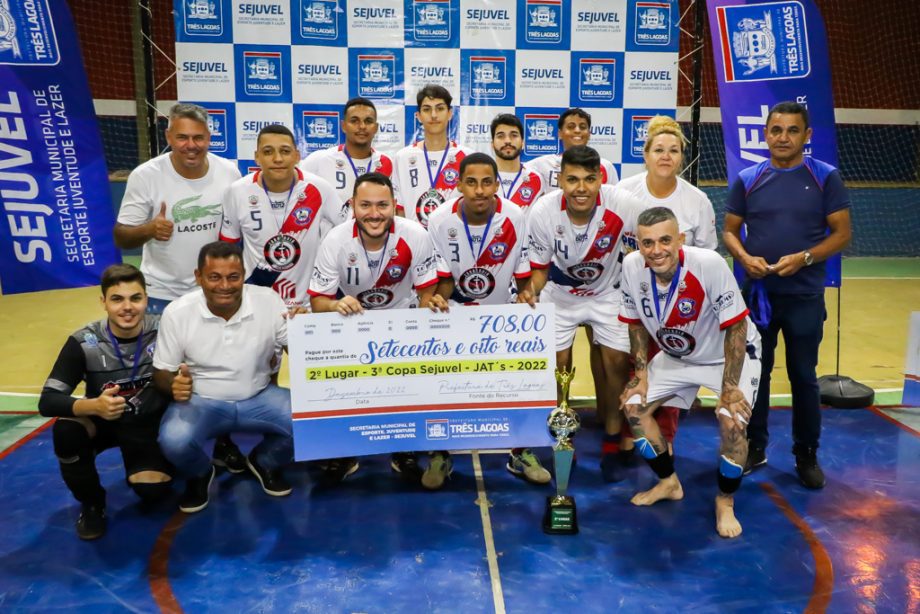 Com vitória do Despachante 3 Lagoas no futsal masculino, SEJUVEL premia campeões da 3ª Copa SEJUVEL