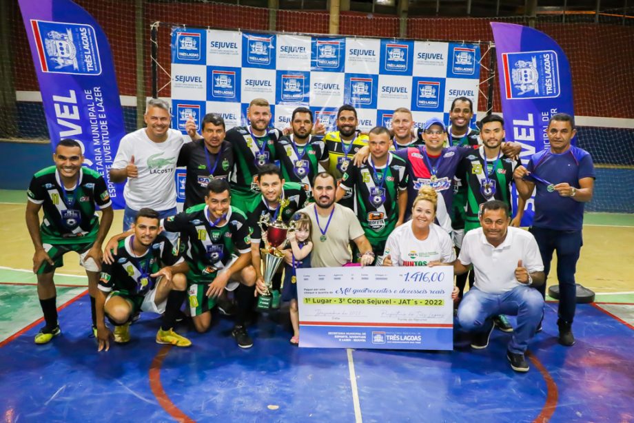 Com vitória do Despachante 3 Lagoas no futsal masculino, SEJUVEL premia campeões da 3ª Copa SEJUVEL