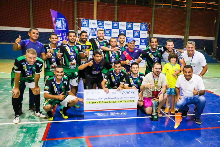 Com vitória do Despachante 3 Lagoas no futsal masculino, SEJUVEL premia campeões da 3ª Copa SEJUVEL