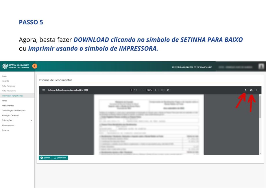 Informe de Rendimentos dos Servidores da Prefeitura de Três Lagoas já está disponível online, veja como pegar o seu