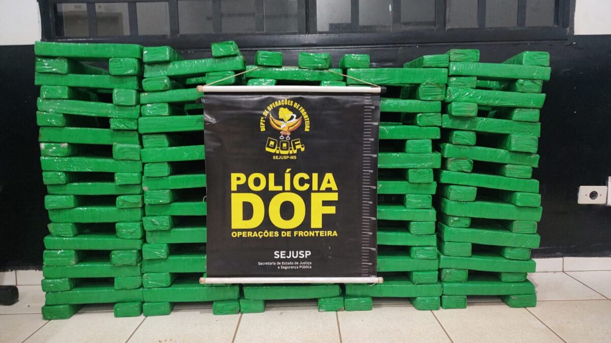 DOF apreende quase 200 quilos de droga que seriam levados para Santa Catarina