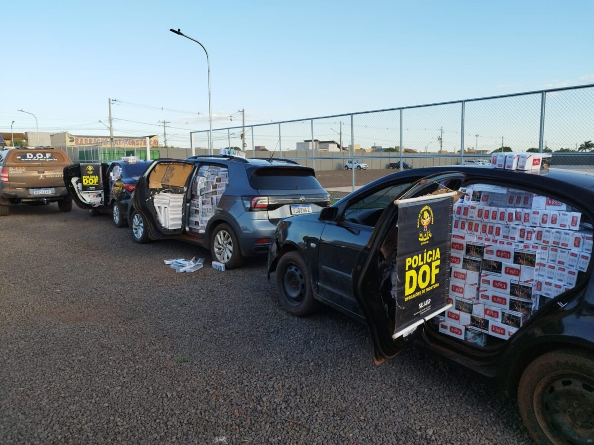 Em Janeiro DOF recupera três carros roubados carregados com defensivos agrícolas e cigarros contrabandeados