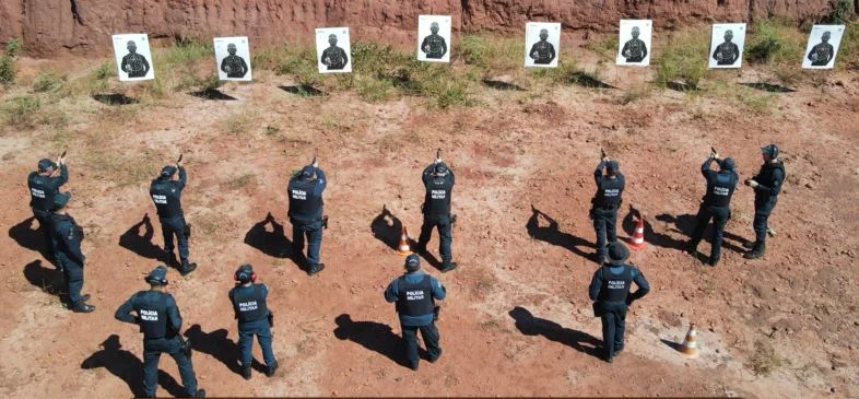 13º Batalhão de Polícia Militar realiza instruções de Tiro Policial ao seu efetivo de Paranaíba e Inocência