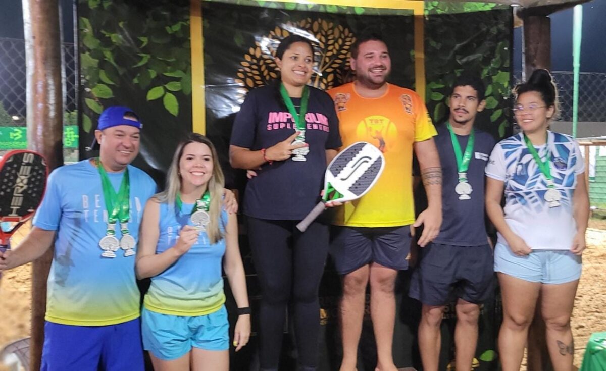 Atletas de Três Lagoas participam de circuito estadual de beach tennis em Chapadão do Sul