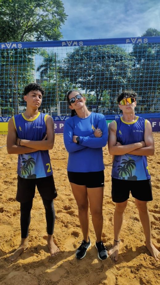 Duplas da SEJUVEL conquistam 5 medalhas no XII Circuito Estadual de Vôlei de Praia em Campo Grande