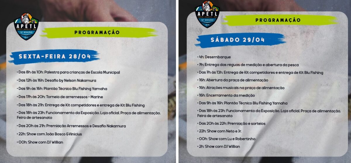 Cerca de 10 mil pessoas prestigiaram o 1º dia do Torneio de Pesca Esportiva de TL, confira a programação