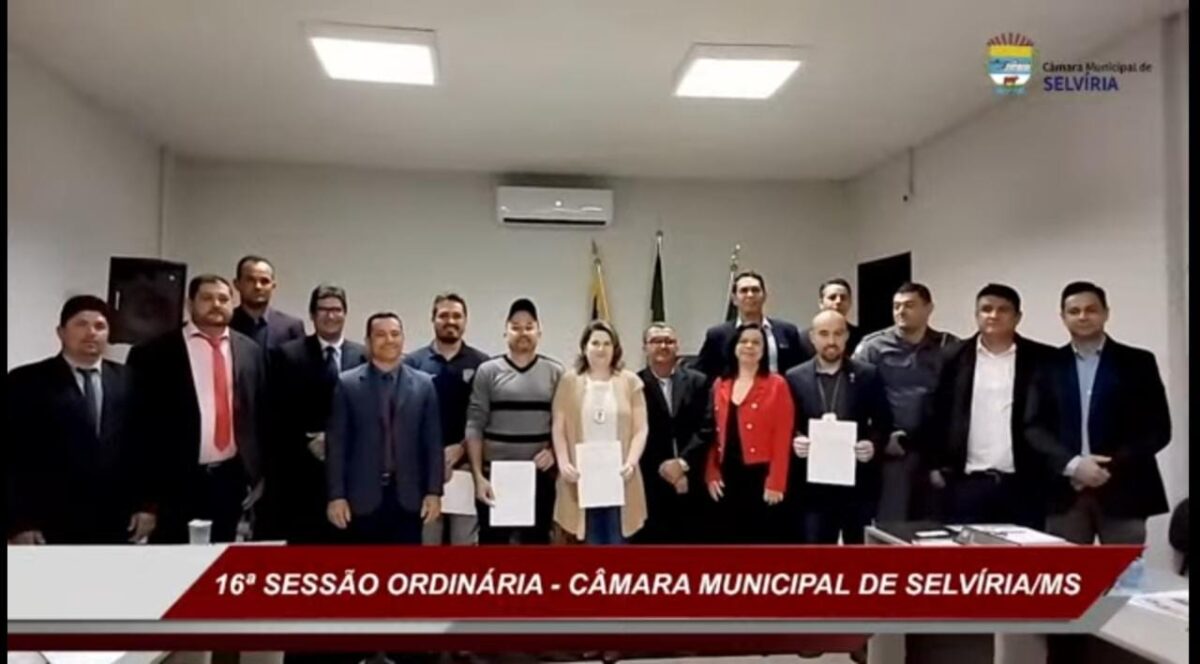 Polícia Civil de Selvíria é homenageada pela Câmara de Vereadores com título de Moção de Congratulação  