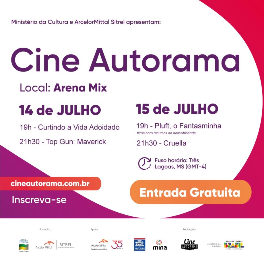 TL recebe Cine Autorama, com sessões de cinema drive-in gratuito, nos dias 14 e 15 de julho