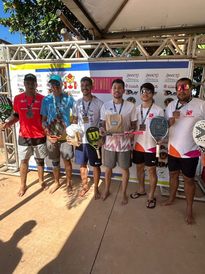 Três Lagoas fecha 3ª etapa do Circuito Estadual de Beach Tennis entre os três melhores do Estado