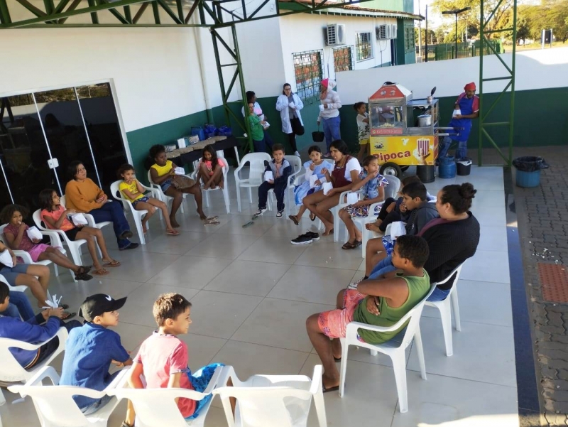 Crianças participam de atividades sobre preservação do meio ambiente em Brasilândia