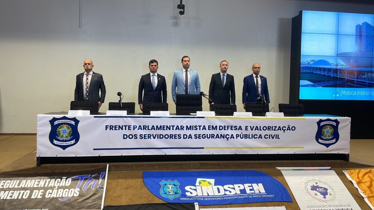 SINSAP MS representa FENASPPEN no lançamento da Frente da Segurança Pública em Brasília 