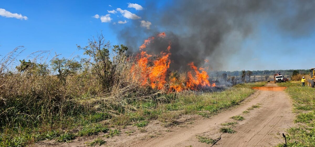 Com tecnologia e técnica, bombeiros de MS extinguem fogo na região do Pantanal