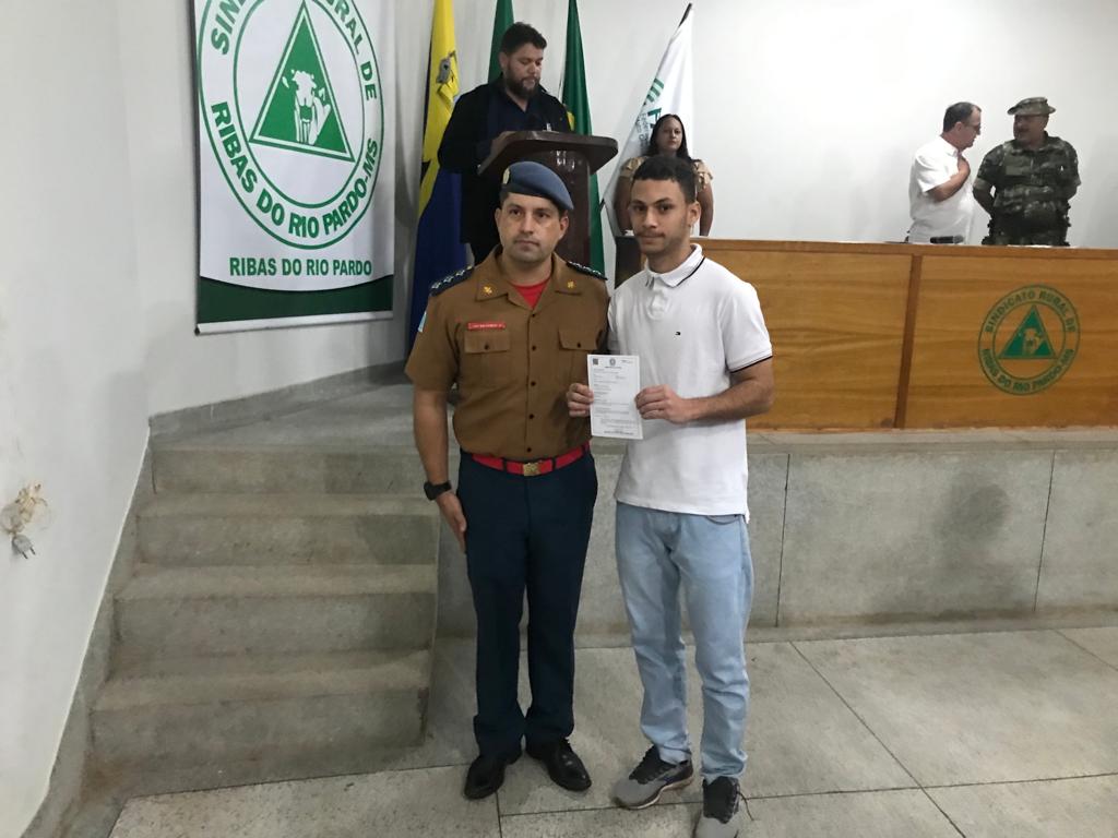 Junta Militar 070 realiza cerimônia de dispensa de jovens reservistas em Ribas