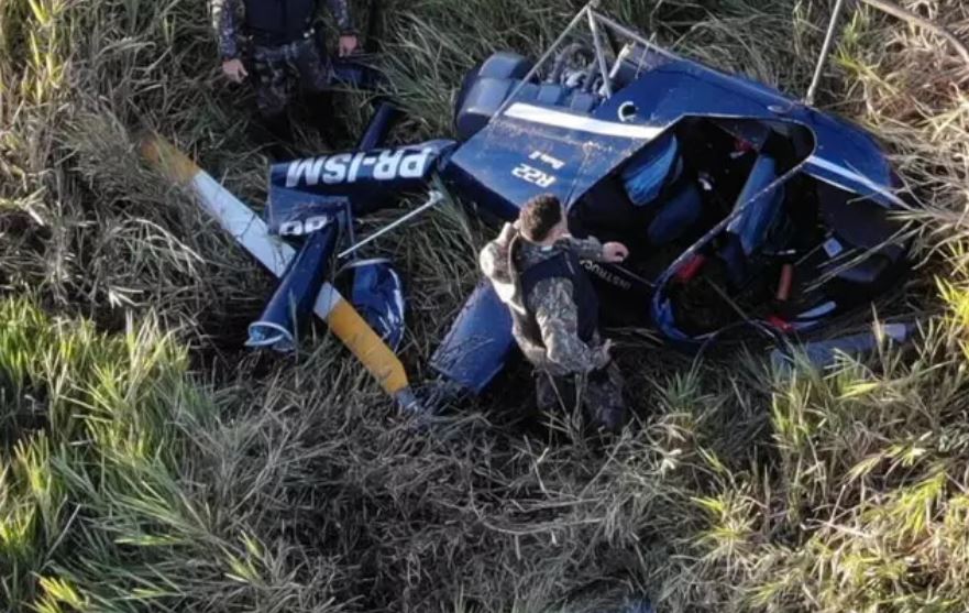 Piloto e passageiro sobrevivem após queda de Helicóptero na região de Naviraí; veja o relato dos tripulantes