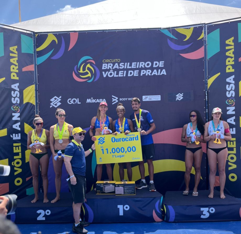 Em dupla com a catarinense Victória, Aninha Santos é campeã da 7ª etapa do Circuito Brasileiro de Vôlei de Praia