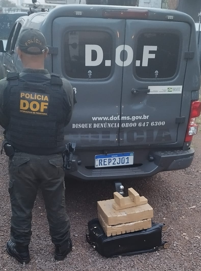 DOF apreende arma de fogo e droga em Bela Vista e Ponta Porã