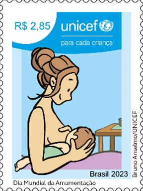 Aleitamento materno é tema de Emissão Postal Comemorativa    