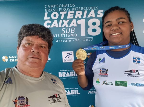 A MELHOR DO BRASIL – Vitória Barreto é medalha de ouro em arremesso de peso no Campeonato Brasileiro de Atletismo Sub-18