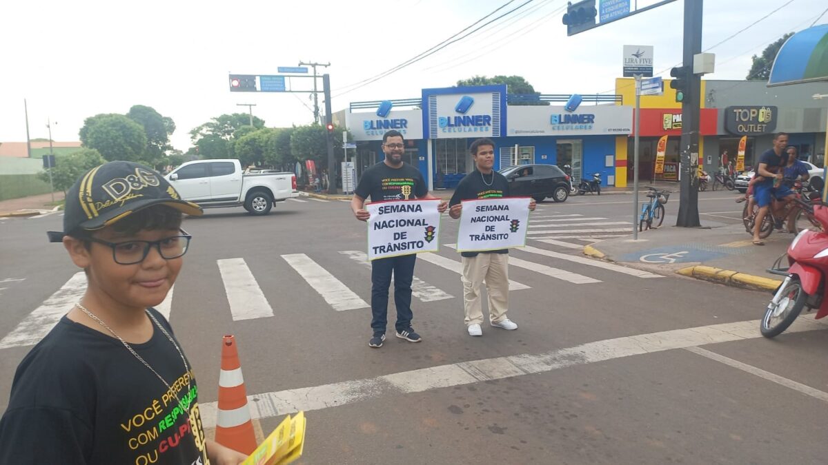 Com blitz educativa, Demutran comemora Semana Nacional do Trânsito em Bataguassu