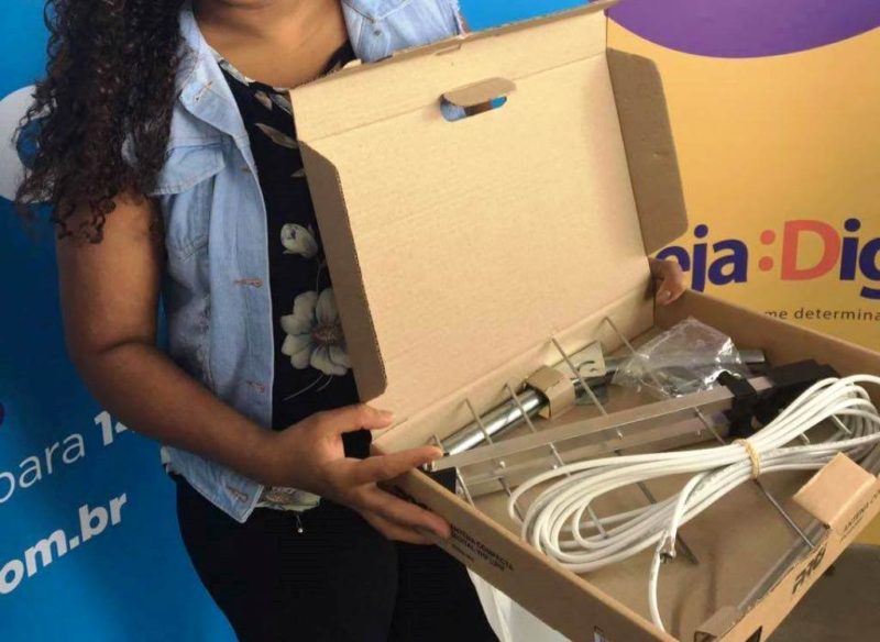 Kits digitais para TV começam a ser distribuídos segunda-feira (18) no CRAS Central de Ribas