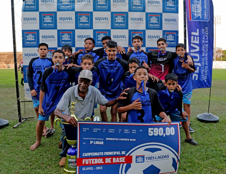 Confira quais times foram os campeões do campeonato de base sub-09, sub-13 e sub-17 de Três Lagoas