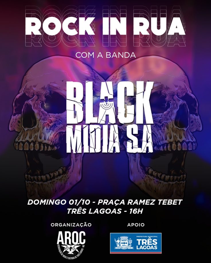 Rock in Rua – AROC e Diretoria de Cultura promovem mais uma edição do evento neste domingo (1º)