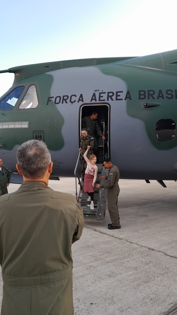 Avião da Presidência para resgatar brasileiros em Gaza chega a Roma