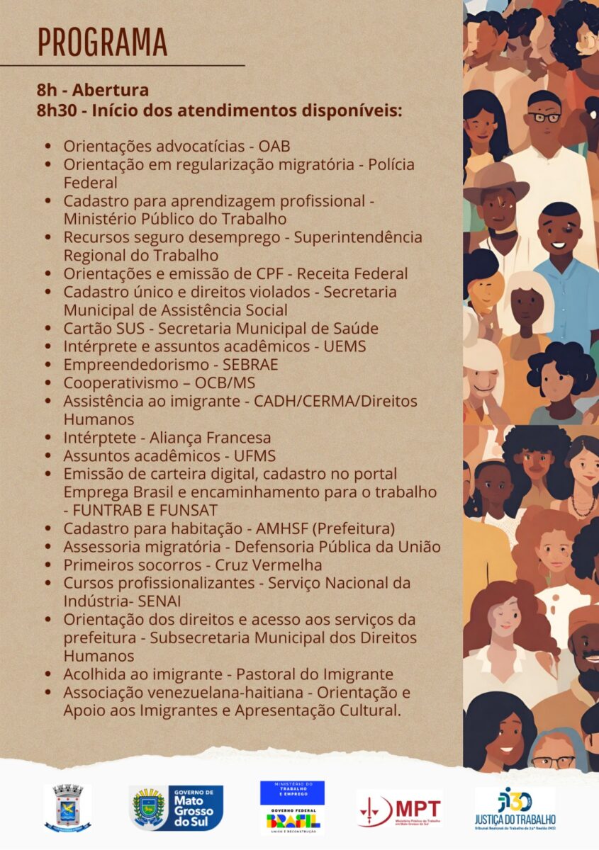 II Ação Interinstitucional para Integração dos Imigrantes será realizada no dia 24 de outubro